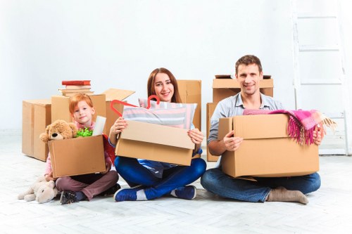 Moving truck service for Stockwell residential removals on a local street