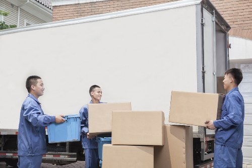 Boxes and packing materials used in Stockwell moving services