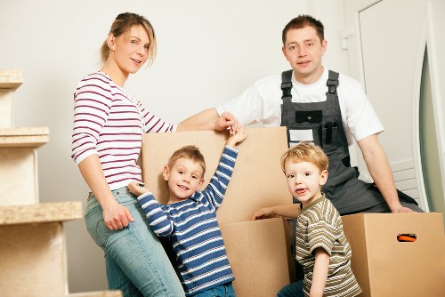 Preparing boxes and furniture for a Stockwell house move
