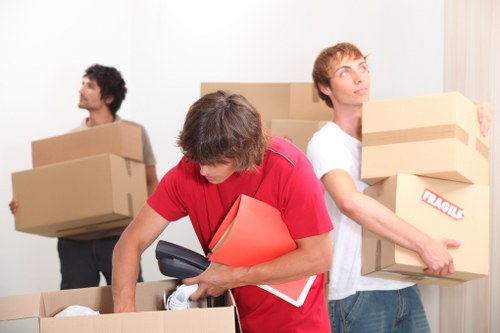 Reusable furniture and donated items prepared for charity