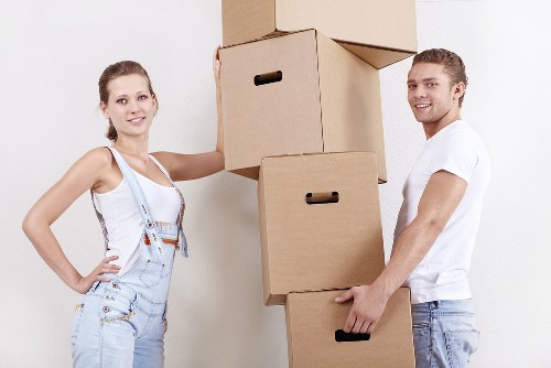 Local transfer station handling separated moving waste and recyclable materials